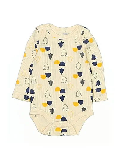 Pre-owned Assorted Brands Babies' Long Sleeve Onesie In Yellow