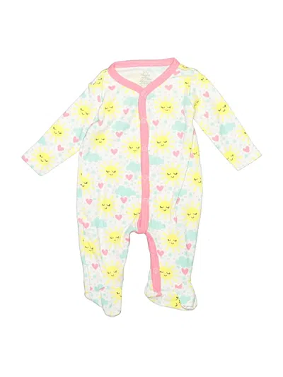Pre-owned Assorted Brands Babies' Long Sleeve Onesie In Yellow