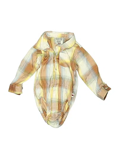 Pre-owned Assorted Brands Babies' Long Sleeve Onesie In Yellow