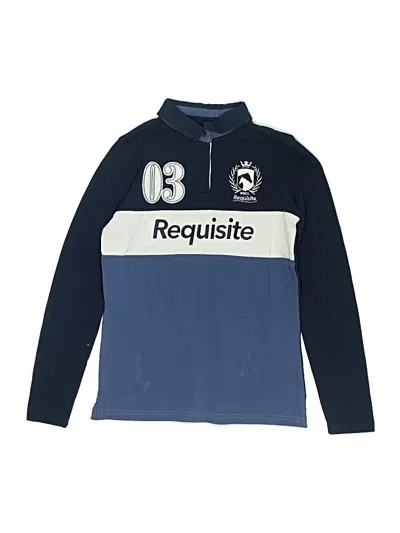 Pre-owned Assorted Brands Kids' Long Sleeve Polo Shirt In Blue