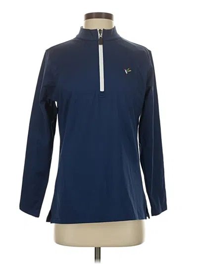 Pre-owned Assorted Brands Long Sleeve Polo Shirt In Blue