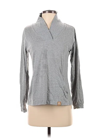 Pre-owned Assorted Brands Long Sleeve Polo Shirt In Gray