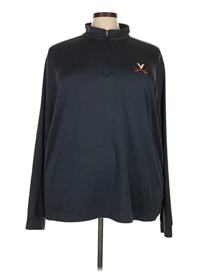 Pre-owned Assorted Brands Long Sleeve Polo Shirt In Gray
