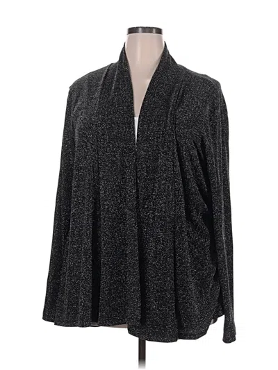 Pre-owned Assorted Brands Long Sleeve Polo Shirt In Gray