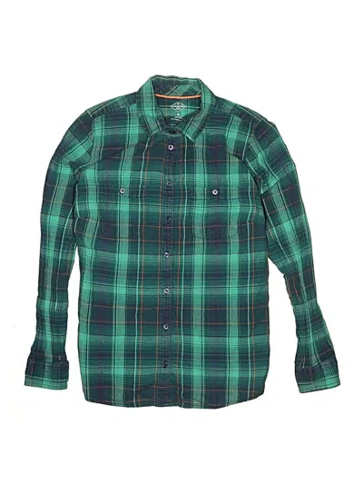 Pre-owned Assorted Brands Kids' Long Sleeve Polo Shirt In Green