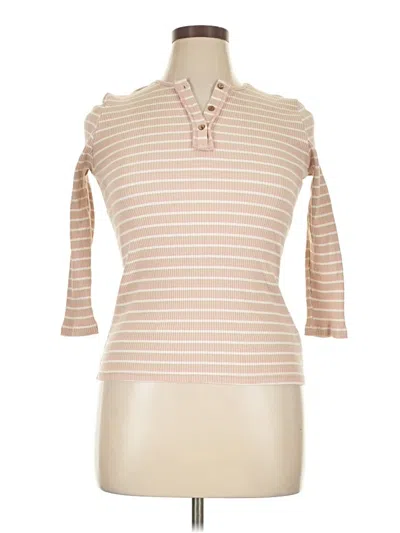 Pre-owned Assorted Brands Long Sleeve Polo Shirt In Pink