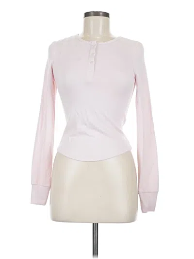 Assorted Brands Long Sleeve Polo Shirt In Pink