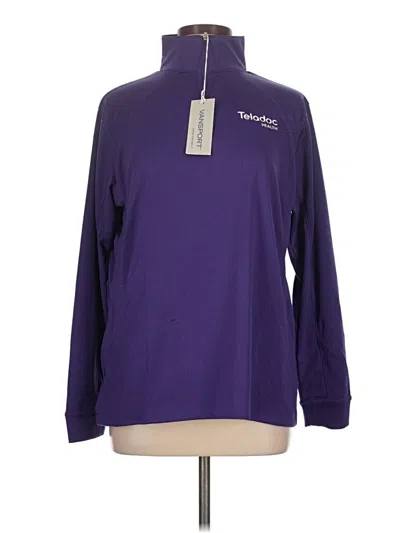Pre-owned Assorted Brands Long Sleeve Polo Shirt In Purple
