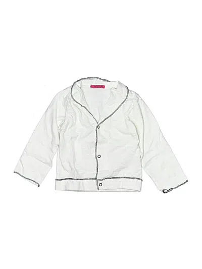 Pre-owned Assorted Brands Kids' Long Sleeve Polo In White