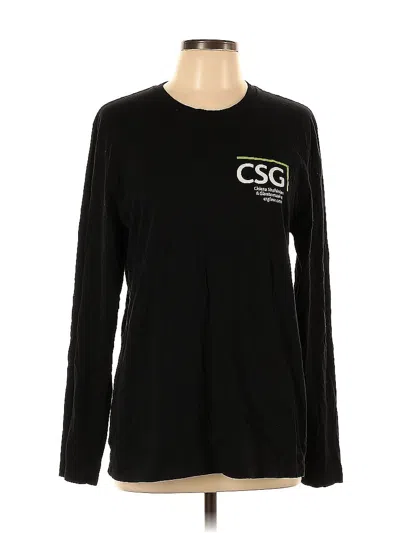 Pre-owned Assorted Brands Long Sleeve T-shirt In Black