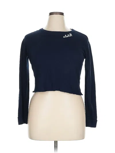 Pre-owned Assorted Brands Long Sleeve T-shirt In Blue