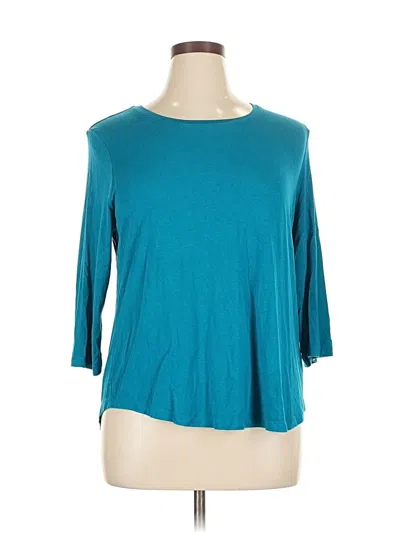 Pre-owned Assorted Brands Long Sleeve T-shirt In Blue