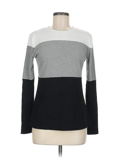 Pre-owned Assorted Brands Long Sleeve T-shirt In Gray