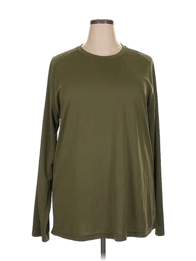 Pre-owned Assorted Brands Long Sleeve T-shirt In Green