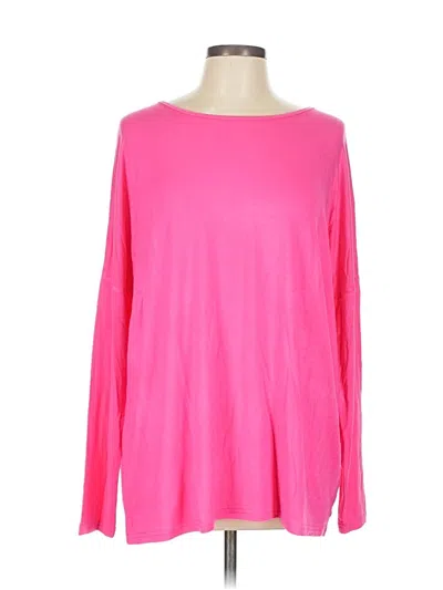 Pre-owned Assorted Brands Long Sleeve T-shirt In Pink
