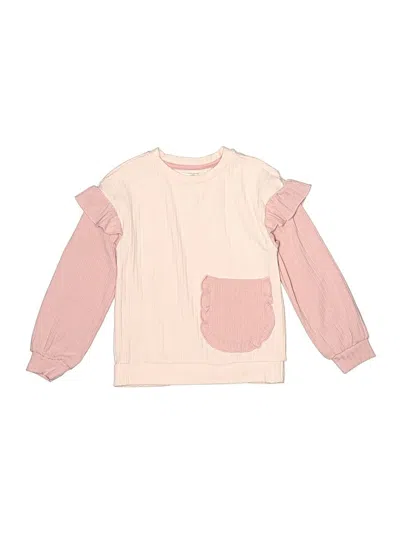 Pre-owned Assorted Brands Kids' Long Sleeve T-shirt In Pink