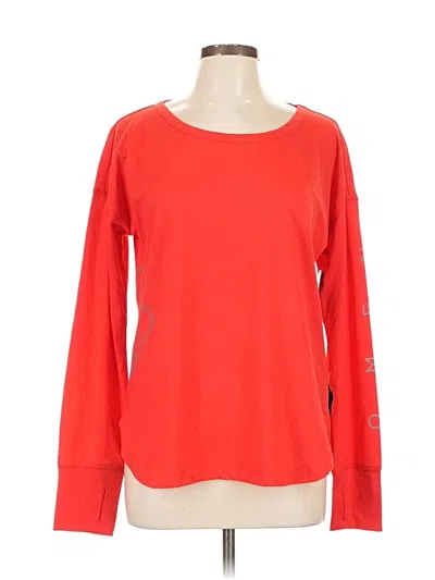 Pre-owned Assorted Brands Long Sleeve T-shirt In Red