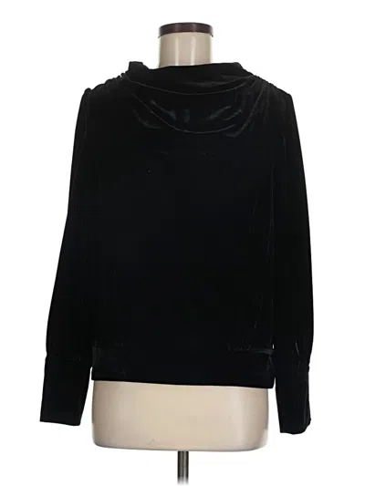 Pre-owned Assorted Brands Long Sleeve Top Black Cowl Neck Tops