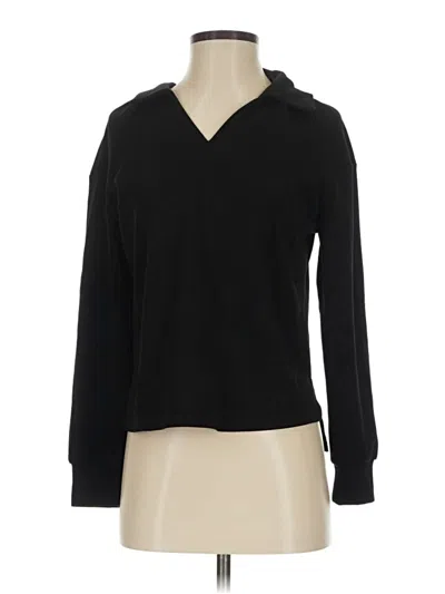 Pre-owned Assorted Brands Long Sleeve Top Black Cowl Neck Tops