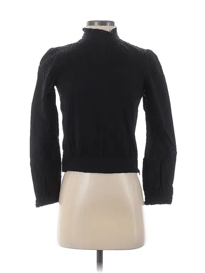 Pre-owned Assorted Brands Long Sleeve Top Black Turtleneck Tops