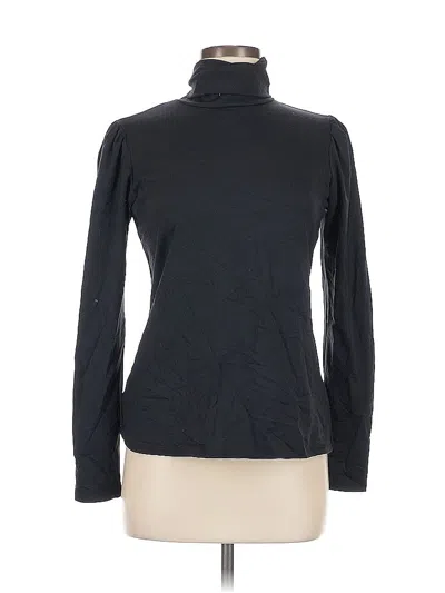 Pre-owned Assorted Brands Long Sleeve Top Black Turtleneck Tops