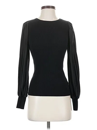 Pre-owned Assorted Brands Long Sleeve Top Black Turtleneck Tops