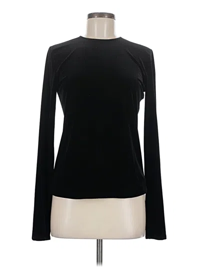 Pre-owned Assorted Brands Long Sleeve Top Black Turtleneck Tops