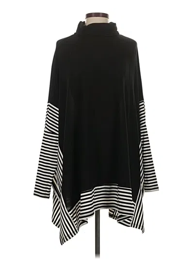 Pre-owned Assorted Brands Long Sleeve Top Black Turtleneck Tops