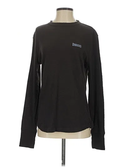 Pre-owned Assorted Brands Long Sleeve Top Black Turtleneck Tops