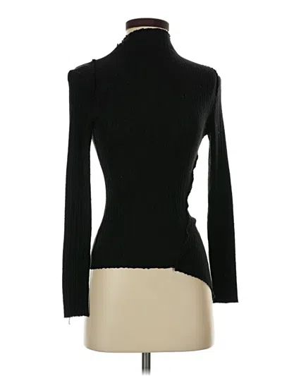 Pre-owned Assorted Brands Long Sleeve Top Black Turtleneck Tops