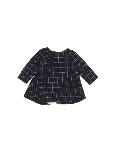 Pre-owned Assorted Brands Kids' Long Sleeve Top Blue Square Neckline Tops
