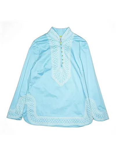 Pre-owned Assorted Brands Kids' Long Sleeve Top Blue Tops