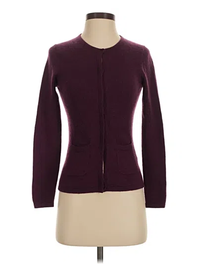 Pre-owned Assorted Brands Long Sleeve Top Burgundy Mock Neckline Tops
