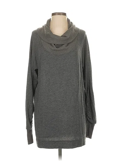 Pre-owned Assorted Brands Long Sleeve Top Gray Cowl Neck Tops