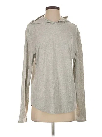 Pre-owned Assorted Brands Long Sleeve Top Gray Cowl Neck Tops