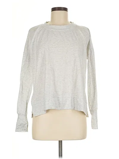 Pre-owned Assorted Brands Long Sleeve Top Gray Mock Neckline Tops
