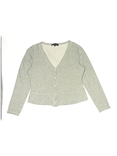 Pre-owned Assorted Brands Kids' Long Sleeve Top Gray Plunge Neckline Tops