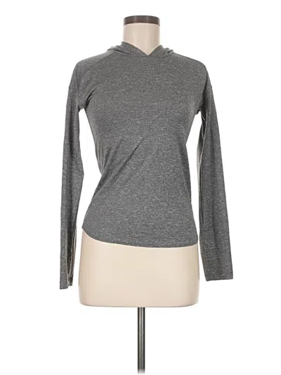 Pre-owned Assorted Brands Long Sleeve Top Gray Turtleneck Tops