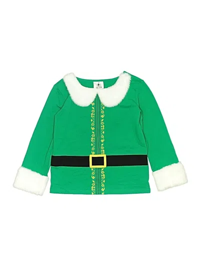 Pre-owned Assorted Brands Kids' Long Sleeve Top Green Tops