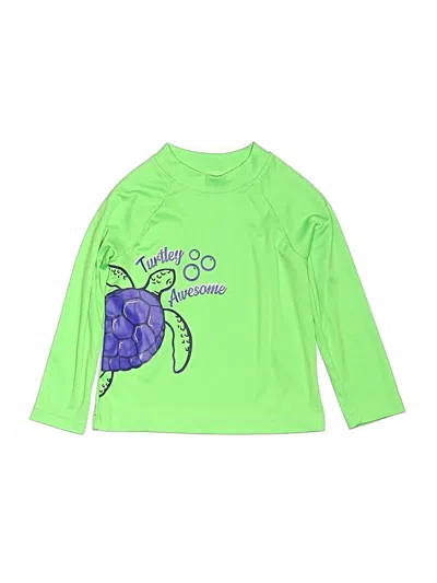 Pre-owned Assorted Brands Kids' Long Sleeve Top Green Tops