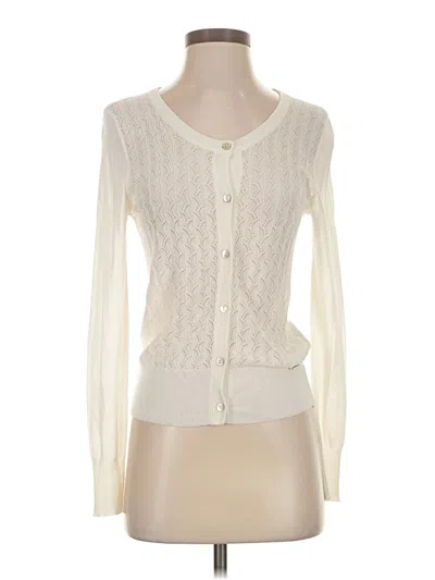 Pre-owned Assorted Brands Long Sleeve Top Ivory Sweetheart Neckline Tops