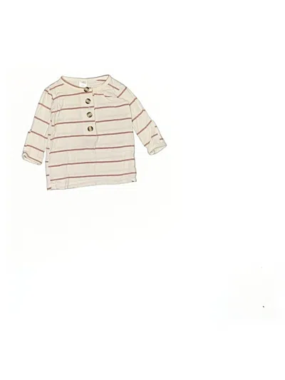 Pre-owned Assorted Brands Babies' Long Sleeve Top Ivory Tops In White