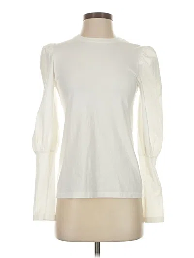 Pre-owned Assorted Brands Long Sleeve Top Ivory Turtleneck Tops
