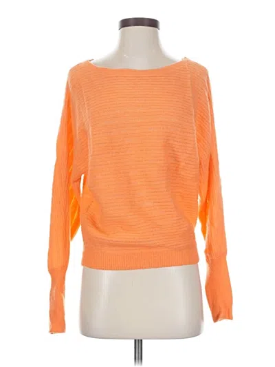 Assorted Brands Long Sleeve Top Orange Boatneck Tops
