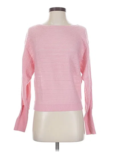 Assorted Brands Long Sleeve Top Pink Boatneck Tops