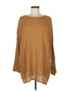 Assorted Brands Long Sleeve Top Tan Boatneck Tops In Brown