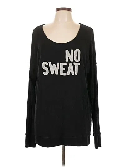 Pre-owned Assorted Brands Long Sleeve T-shirt In Black