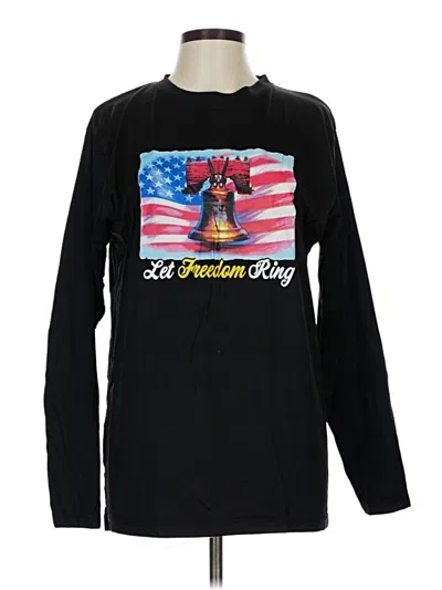 Pre-owned Assorted Brands Long Sleeve T-shirt In Black