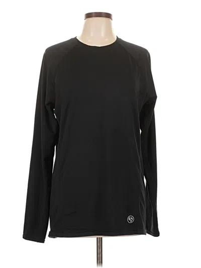 Pre-owned Assorted Brands Long Sleeve T-shirt In Black