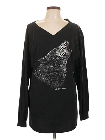 Pre-owned Assorted Brands Long Sleeve T-shirt In Black